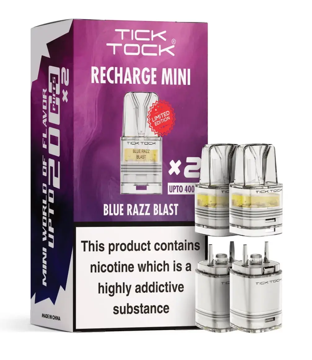 Blue Razz Blast Tick Tock Magic 8000 Prefilled Pods